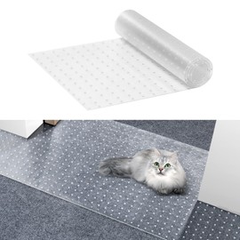 VEVOR Carpet Protector for Pets 2 Pack, 15" x 4' Scratch-Proof Cat Carpet Protector for Doorway, Anti-Slip Cat Scratch Mat, Easy to Cut Plastic Carpet Scratch Stopper