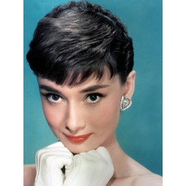 ART.COM Wall Photo Portrait of the American Actress Audrey Hepburn, Photo for Promotion of Film Sabrina, 1954, 12" x 16"