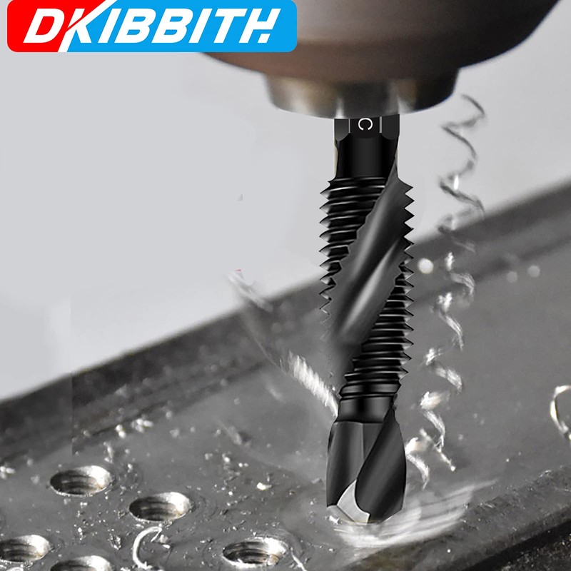 DKIBBITH 6 Packs M6 Combination Drill & Taps Bit Set,