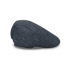 Hoggs of Fife Herringbone Waterproof Tweed Cap Blue Check Large/X Large BlueLarge/X LargeBlue Hats (52365) Men's Waterproof