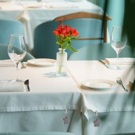 Kichvoe 4pcs Flower Shaped Tablecloth Weights Clips Wind Design for Outdoor Picnics Charming Teardrop Style Stable Tablecloth Pendants Functionality