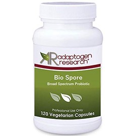 Bio Spore Broad Spectrum Probiotic | Soil-Based (SBO) & Shelf-Stable 2 Billion CFU Bacillus Coagulans & Subtilis Spore Forming Probiotic for Men & Women | 120 Vegetarian Capsules | Adaptogen Research