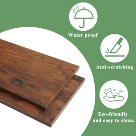 EDCB Industrial Pipe Clothing Rack Wall Mounted - Heavy Duty Wood Shelves Garment Display for Bedroom/Retail Stores, Steampunk Clothes Hanger Organizer, Black(91.7X74.8inch)