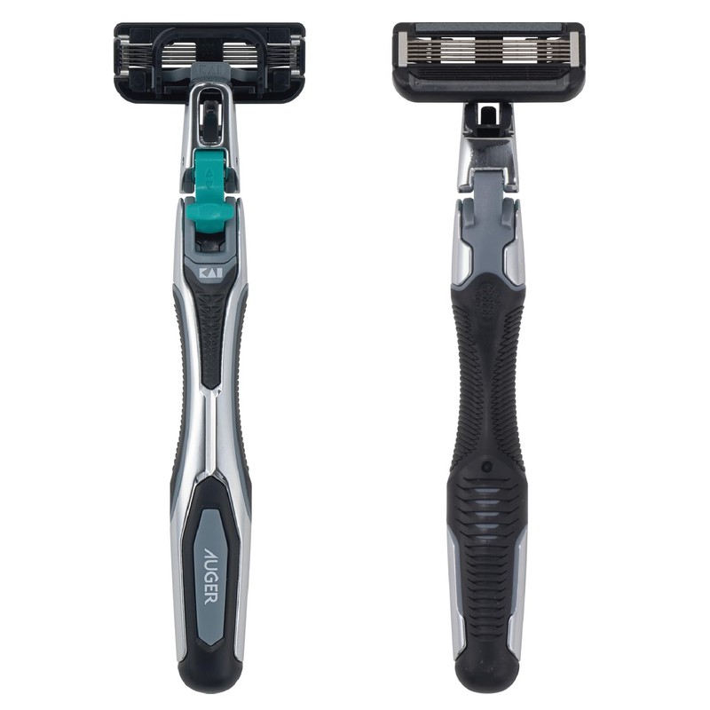 Kai Corporation AUGER Razor Holder + 1 Replacement Blade, Men's