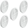 cyclingcolors 5x Ventilation Grille Exhaust Grille Outer Grille Round Total