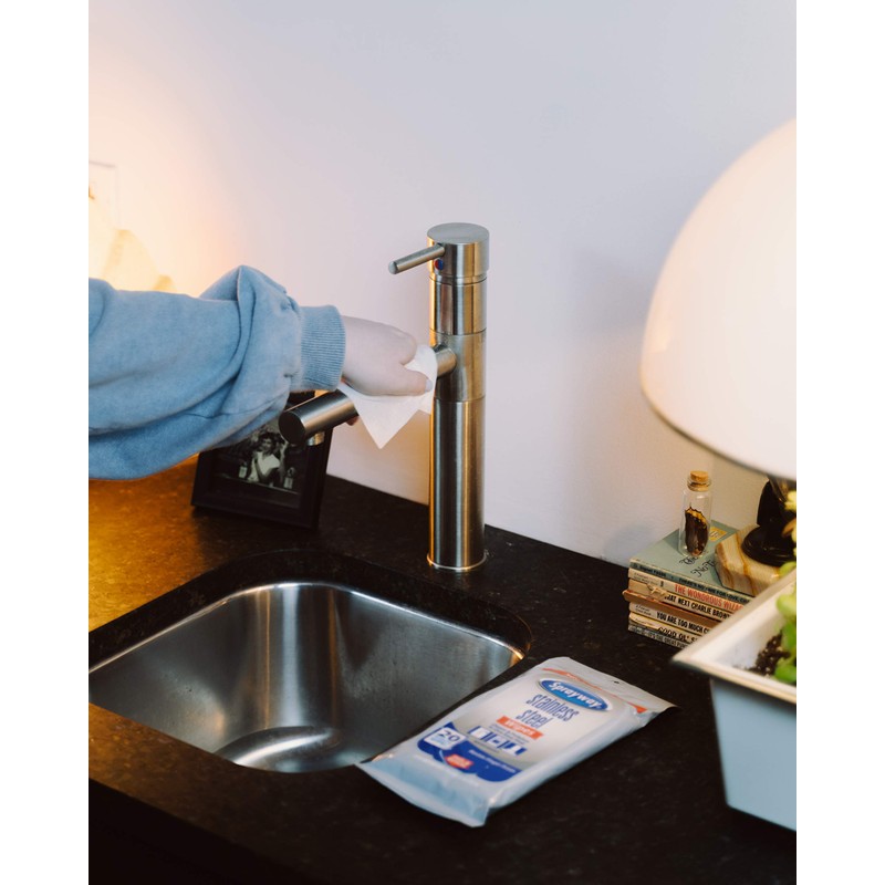 Sprayway Stainless Steel Wipes, Water Based, Pack of 20 (SW5012R)