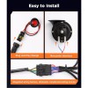 Ehaho Universal UTV ATV Turn Signal Kit w/ 110D Horn,
