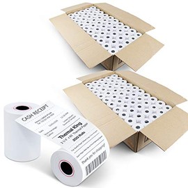 Thermal King, 2 1/4" x 85' Thermal Credit Card Receipt Paper for POS machine fits Verifone vx810, 200 Rolls