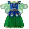 ReliBeauty Peacock Costume Children's Girls Carnival Costume Children's Peacock 110