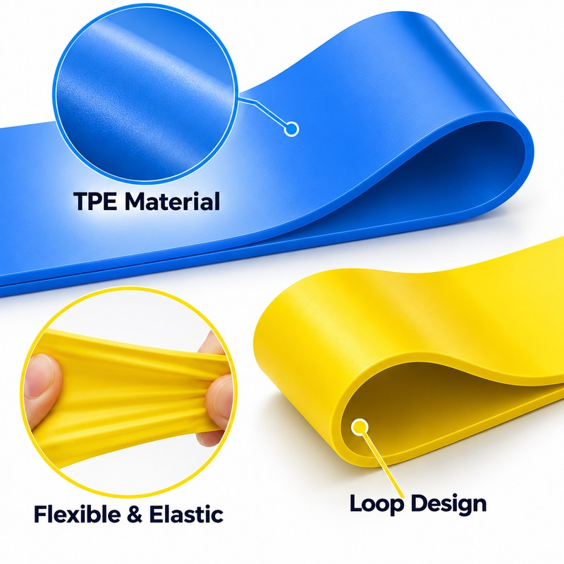 5-Piece Resistance Bands Set for Full-Body Workouts – 5 Resistance