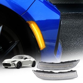 KUNGKIC Toyota GR86 ZN8 Subaru BRZ ZD8 2021 2022 2023 LED Flowing Type Side Marker Sequential Turn Signal IP67 Waterproof High Brightness Easy Installation Vehicle Specific Exterior Stylish Accessory