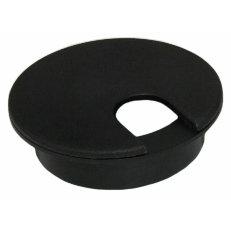 My Cable Mart 2 3/8inchinch CUT-HOLE SIZE Black Round Wire