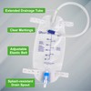 3 Pack Easy-Tap Catheter Leg Bag Urinary Drainage Bag, 500ml,