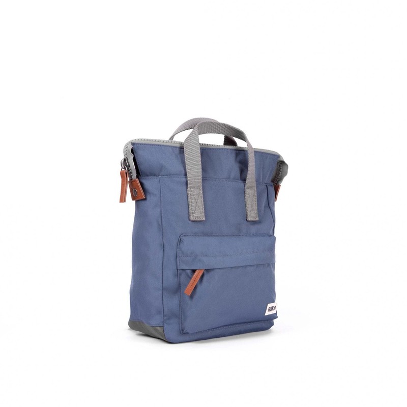 Roka London Bantry B Small Sustainable Nylon Backpack Airforce