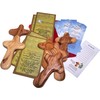 Holy Land Market 6 Olive Wood Holding Hand Crosses -