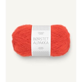 SANDNES GARN Børstet Alpaca Wool – Colour: Spicy Orange (3819) – 50 g/Approx. 110 m