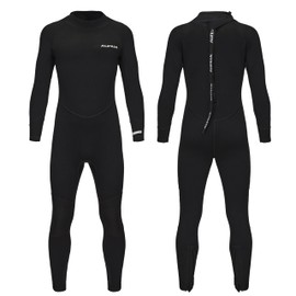 Aunua Kids Wetsuit for Youth Boys Girls, 3/2mm Full Wetsuit for Swimming, Surfing(CA7032BLACK-4)
