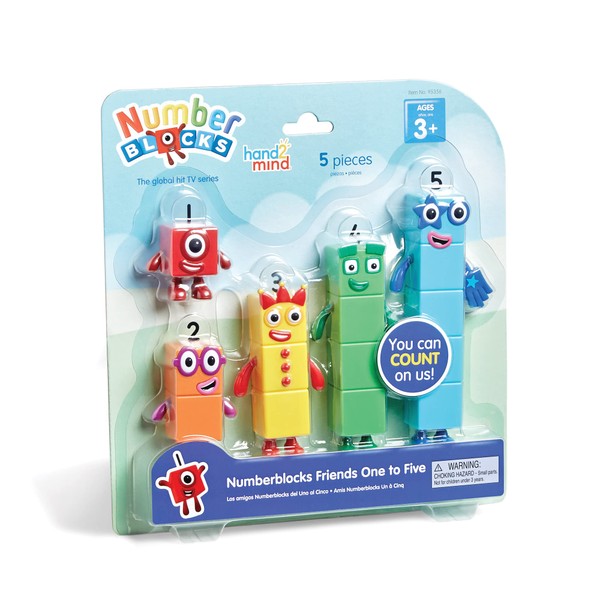 hand2mind Numberblocks Friends One to Five, Action Figure Set, Toy