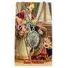 Saint Nicholas Pewter Medal on a Stainless Steel Chain with