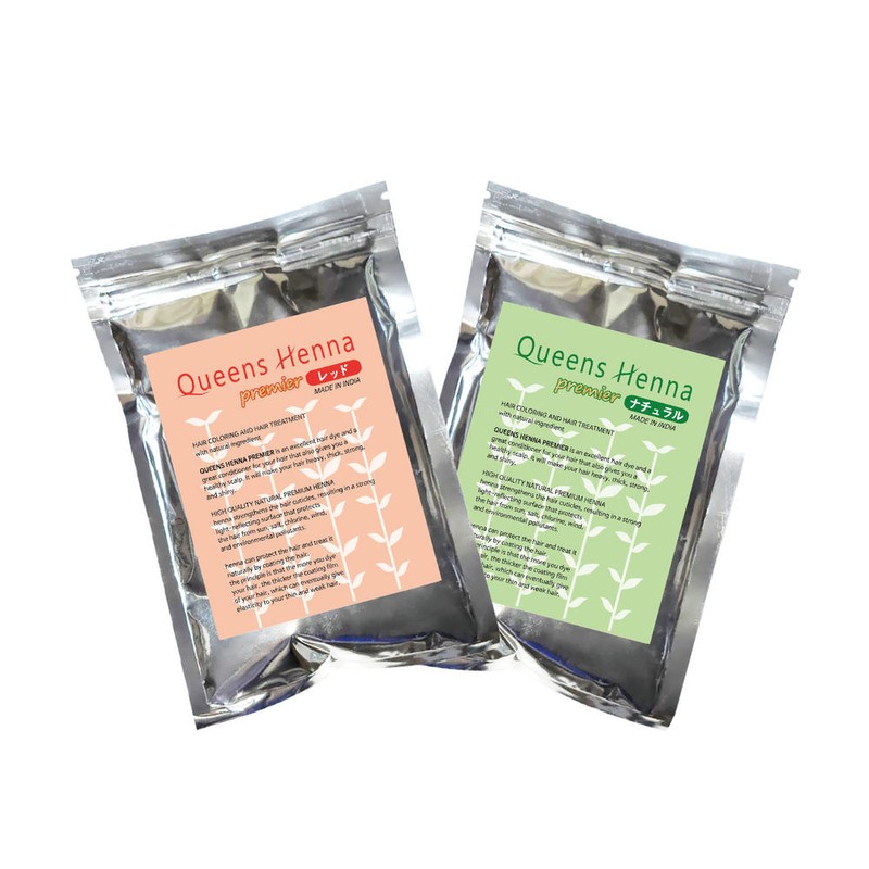 Queens 퀸즈헤나 천연헤나염색약 100g 원플원 100g Queens premium [레드+레드] Queens