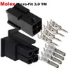Molex Micro-Fit 3.0 dual row (4 Circuits) Male & Female