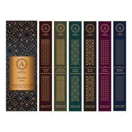 AAKRITI Incense Natural Luxury Incense Sticks Premium Long Lasting,Non-Toxic, Relaxing, Energizing, Refreshing, Meditation, Ritualistic Fragrance Pack of six (Arabian)…