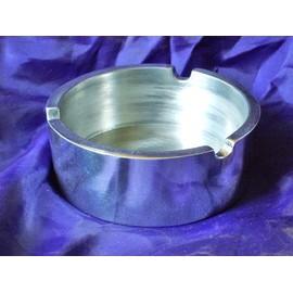3144 Modern Style Solid Polished Aluminium Ashtray Open Top