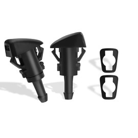 2 PCS Front Windshield Washer Nozzles, Washer Spray Jet Kit Fit for Chrysler, Dodge, Replaces OEM #: 4805742AB / 5113049AA / 55077460AA / 5303833AA / 5116079AA