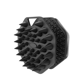 HAPPY TRAIL Cepillo / Esponja 2 en 1 Cabeza y Cuerpo. Silicona Premium, Limpiador y Exfoliante, Resistente de Larga Duración, Aumenta la Espuma Mientras te Bañas, Ergonómico Antideslizante, Fácil de Limpiar, No Guarda Bacterias, Higiénico y Portati