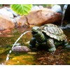 Handmade Turtle Pond Spitter - Resin Water Aerator for Garden