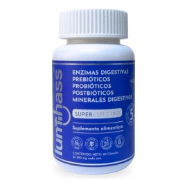 Probióticos Enzimas Digestivas Pre-postbioticos Y Minerales Digest 5 En 1 | Papaina, Lactabacillus Acidophilus, Inulina... Sin Sabor