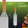 Anmarko Stainless Steel Spatula with Wooden Handle, Food Spatula with