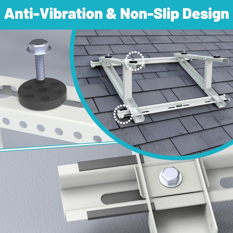 Rooftop Mini Split Mount Bracket 9,000 to 24,000 BTU, Heavy
