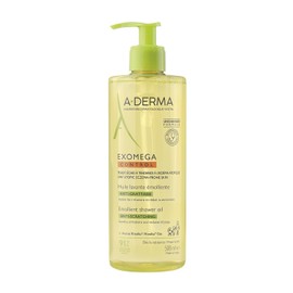 A-DERMAExomega Control Aceite de Limpieza con Avena Rhealba®, Piel Seca con Tendencia Atópica, Hidrata y Calma, 500 ml