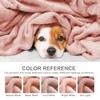 EHEYCIGA Fleece Blanket Dusty Pink Throws for Sofas Fluffy Warm