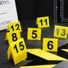STOBAZA Pack of 15 Evidence Markers Detective Scene Markers Number