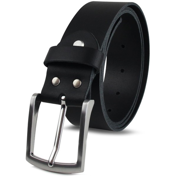 FOMAX® Men's Leather Belt Made of Cowhide Leather, Handmade in