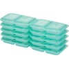GoodCook BPA-Free Plastic Reusable Divided Snack Prep Containers, Blue (10