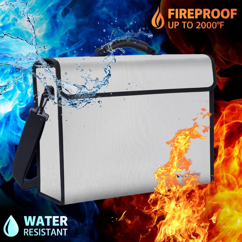Thermal Insulated Fireproof Document Bag – Large Fireproof & Waterproof