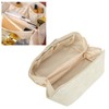 Makeup Cosmetic Bag Large Capacity Embossed Pattern Multifunctional Divider PU