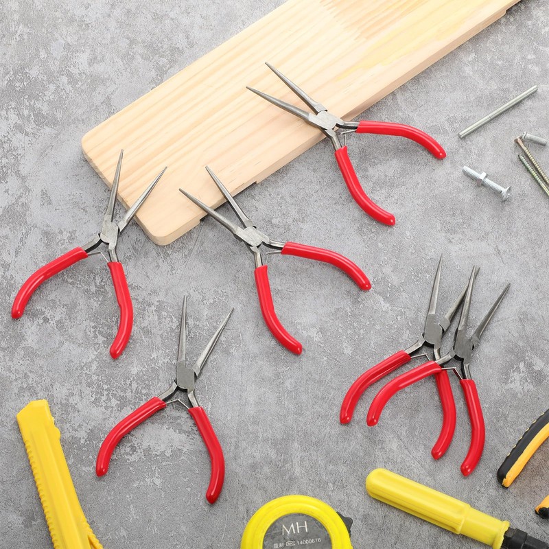 Lanties 10 Pack Mini Needle Nose Pliers Bulk, 6 Inch