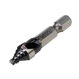 Jerax tools M35 HSS 3/8 Inch Step Drill Bit, Single Size Unibit with Double Spiral Flutesfor Drilling Small Holes on Stainless Steel, Metal, Wood, Plastic