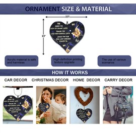 Valentine’s Day Butterfly Heart Keepsake Ornament - Car Mirror Hanging Accessories Backpack Key Hanging Pendant - Valentine’s Day Gifts for Wedding Anniversary Give Boyfriend/Girlfriend Gifts