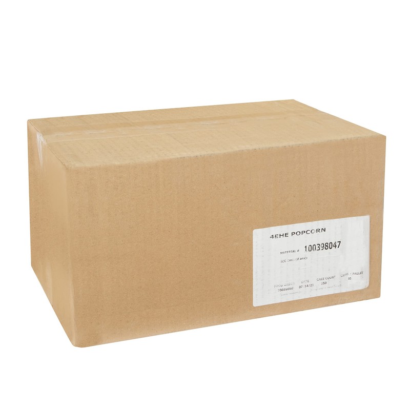 4E Red & White Closed Top Popcorn Boxes (Case of