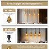 Pendant Light Shades, 4 Pack Ceiling Fan Light Shade Replacements