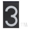 Outdoor Solar Power LED Number Sign Light House Hotel Store