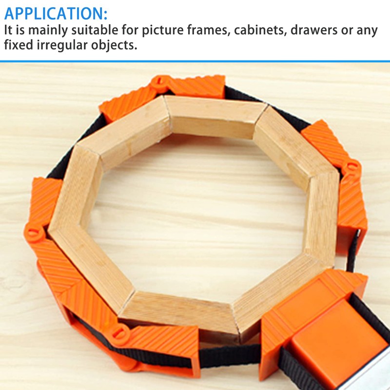 Pack of 4 Tie Belt Clamp, Quick Clamp, Corner Strap,