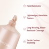 Boobeen Liquid Foundation Makeup, Waterproof Dewy Foundation with Light Shimmer,