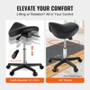 VEVOR Saddle Stool with Wheels, 400 LBS Weight Capacity Ergonomic