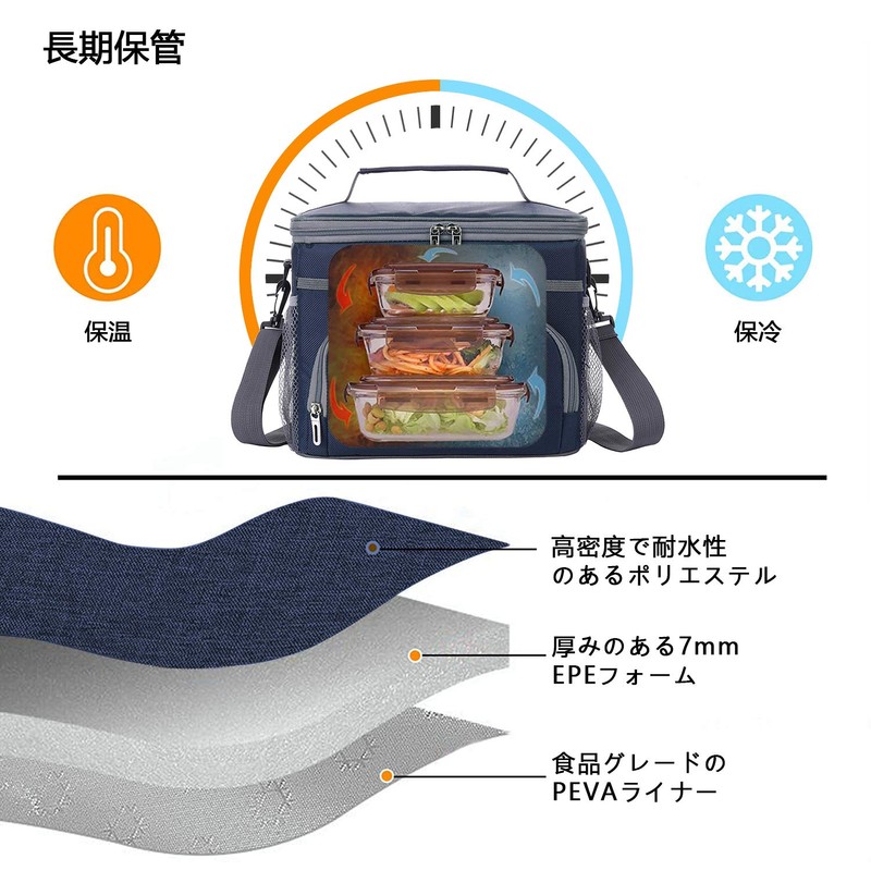 MITU Cooler Box, Insulated Bag, Insulated Bag, Cooler Bag, Foldable,